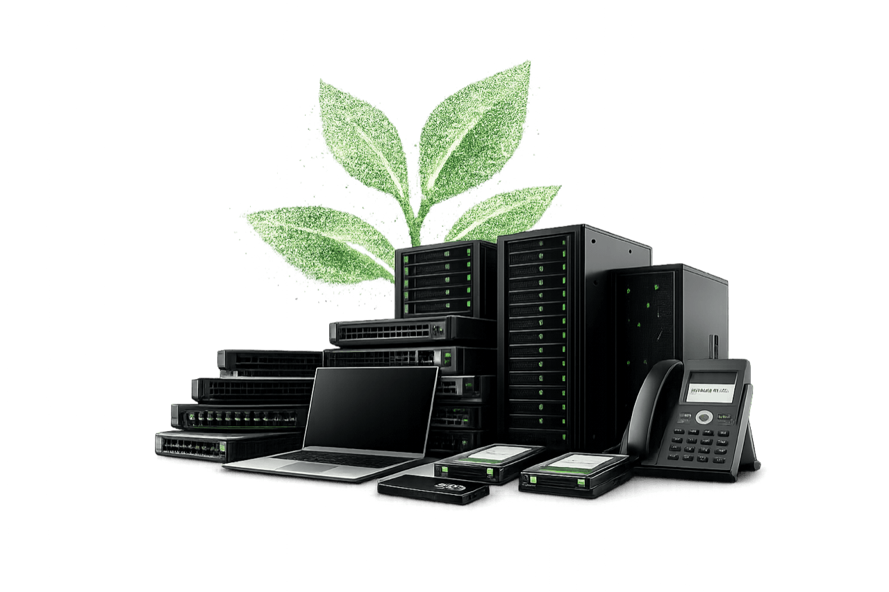 Global IT asset disposition hardware and storage infrastructure
